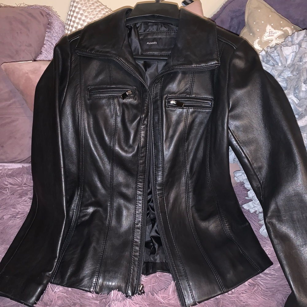 Dressy Black Leather Jacket